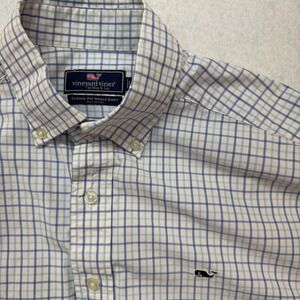 Vineyard Vines Slim Fit Whale Shirt Men's Medium Multicolor Plaid 100% Cotton